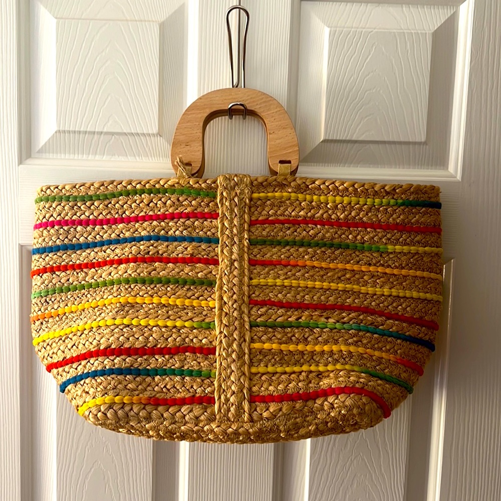 Antik Kraft Jute Rainbow Beach Tote